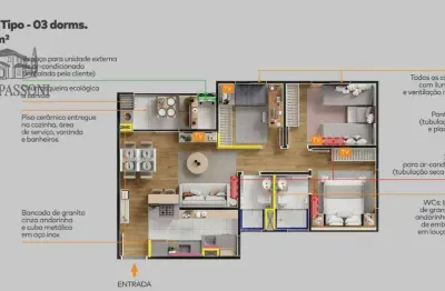 Apartamento à venda em Campinas, Bonfim, com 2 quartos, com 64.49 m², Maxi Bonfim HM