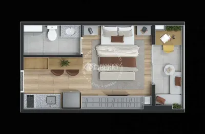 Apartamento com 1 quarto à venda na Rua Chamantá, 777, Vila Prudente, São Paulo, 24 m2 por R$ 255.000
