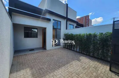 Casa com 3 dormitórios à venda, 80 m² por r$ 500.000 - jardim prefeito milton menezes - londrina/pr