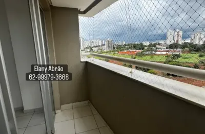 Condomínio com uma das melhores área de lazer de Goiânia. Sacada com vista quase panorâmica