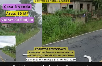 Casa para Venda em Sete Barras, Bairro Conchal Branco, 1 dormitório, 1 banheiro