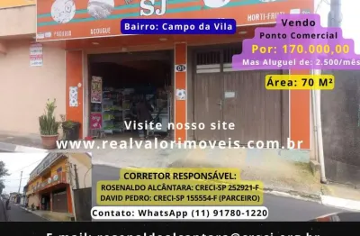 Ponto Comercial para Venda em Santana de Parnaíba, Campo da Vila, 1 banheiro
