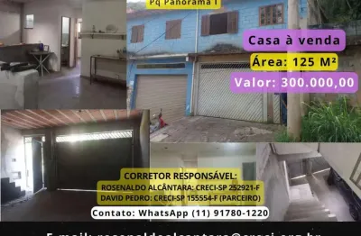 Casa para Venda em Cajamar, Pq Panorama I, 2 dormitórios, 1 banheiro, 1 vaga