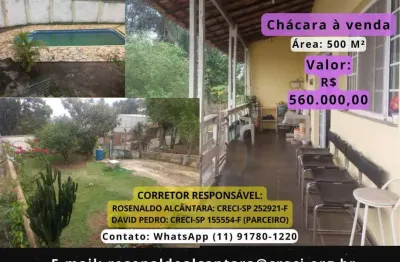 Chácara para Venda em Santana de Parnaíba, Chácara das Garças, 3 dormitórios, 2 banheiros, 1 vaga