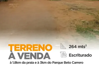 Terreno a Venda 12x22 em Penha | Estratégico Próximo ao Parque e a Praia da Armação