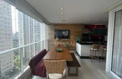 Apartamento mobiliado no campo belo – 340m², 3 suítes, 4 vagas e lazer completo