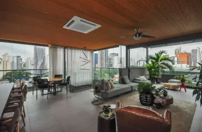 Cobertura duplex sofisticada de 330 m² - campo belo - são paulo/sp