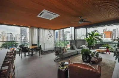 Cobertura duplex sofisticada de 330 m² - campo belo - são paulo/sp