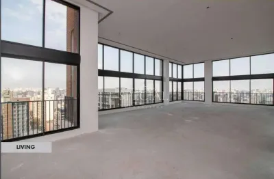 Cobertura de luxo com 360° de vista e 4 suítes à venda em moema – 310m², 7 vagas e pé direito duplo