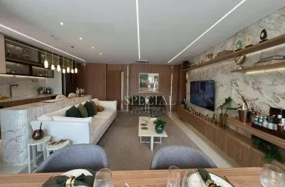 121 m², 3 suítes, 2 vagas – Apartamento na planta com varanda gourmet em Moema