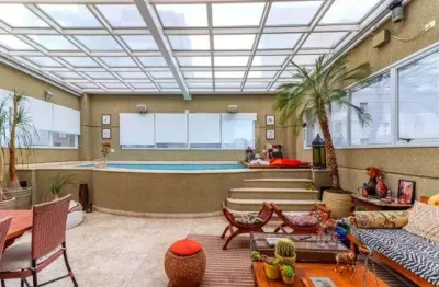 Cobertura com 4 dormitórios à venda, 360 m² por r$ 9.500.000,00 - moema - são paulo/sp