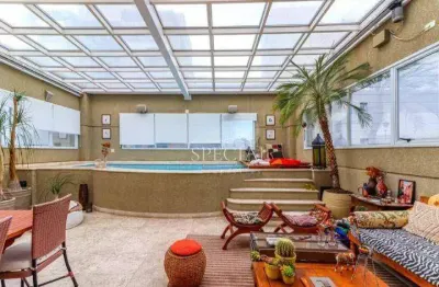 Cobertura com 4 dormitórios à venda, 360 m² por r$ 9.500.000,00 - moema - são paulo/sp