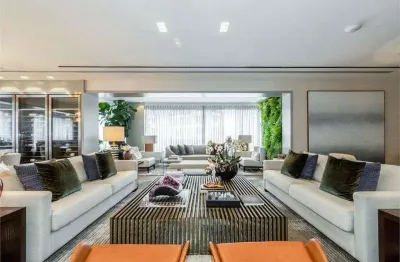 Apartamento com 355 m², 3 suites, 4 vgs, lazer completo com quadra tenis oficial! moema pássaros