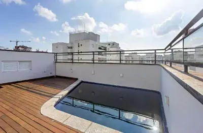 Cobertura duplex à venda em moema pássaros  pronta para morar. 235m², 2 suites, 3 vgs, lazer privativo