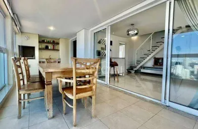 Cobertura à venda disponível próxima ao shopping morumbi com 3 suítes/jacuzzi/churrasqueira, 221 m² - brooklin - são paulo/sp