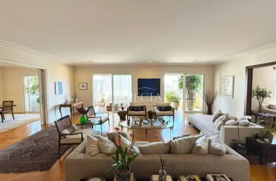 401 m², 4 suítes, 2 vagas – Apartamento em andar alto no Jardim América