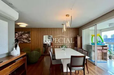 Apartamento à venda, 183 m2, 3 suites, 4 vagas, depósito, lazer completo no Brooklin-Sâo Paulo/SP