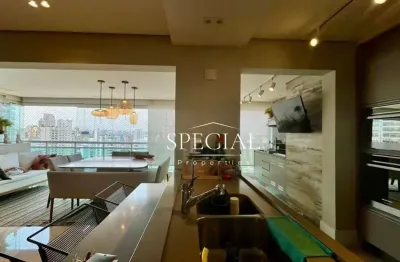 Apartamento à venda, 151 m², 3 suítes, varanda gourmet, 3 vagas, depósito no Campo Belo-São Paulo/SP