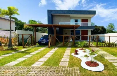 Casa belissima em alphaville litoral norte 3 com 297m2 camaçari / ba