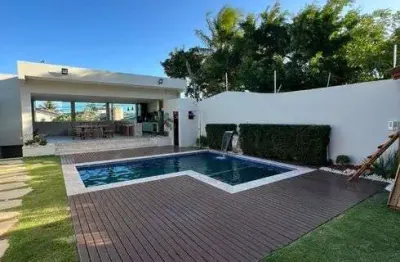 Casa de luxo, 5 dormitórios em miragem / lauro de freitas - ba