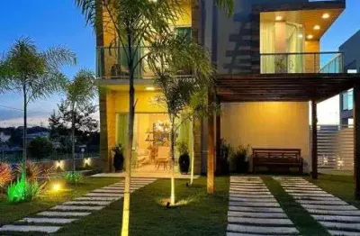 Cód. 278 terras alphaville camaçari casa com 3 suítes + gabinete/escritório