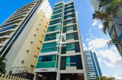 Cód. 606 pituba 3 suítes reformado vista mar com 2 vagas de garagem
