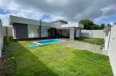 Cód. 8007 arembepe casa 2/4 com suíte e com piscina privativa