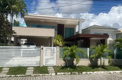 Cód. 561 vilas do atlântico casa reformada com 4 suítes, piscina, churrasqueira e 6 vagas
