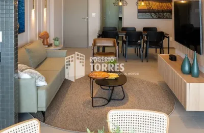 Apartamento a venda de 3/4, 1 suíte, varanda gourmet + 2 garagens em jaguaribe