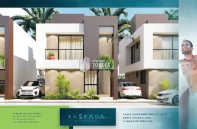Casa a venda de 3 suítes, área garden 26m² e 2 garagens em abrantes