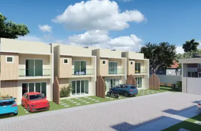 Casa em condomínio 4/4 uma suíte e duas vagas de garagem em recreio ipitanga lauro de freitas