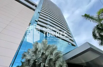 Sala comercial de 48m², banheiro e 3 vagas no caminho das árvores