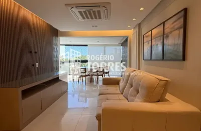 Apartamento a venda de 3/4, 1 suíte, gabinete, varanda gourmet e 2 garagens em alphaville salvador