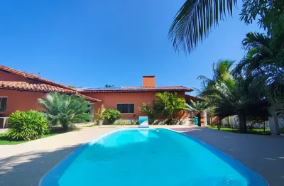 Cód. 586 busca vida casa 4/4 sendo 3 suítes, piscina, terreno e 7 vagas