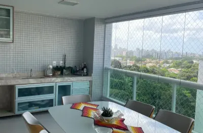 Venda, 4 quartos, 3 suítes com 153m2, varanda gourmet, nascente, dependência (suite) + lavabo + home, no itaigara