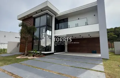 Casa duplex a venda de 4 suítes + dependência e área gourmet + piscina e 4 garagens em alphaville litoral norte  3
