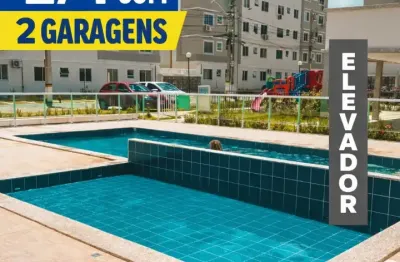 Solar de Vilas - Apartamento de 2 quartos com 2 vagas de garagem no melhor de Lauro de Freitas