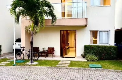 Casa Alugando de alto padrão com 4/4 sendo 03 suítes, localizada em condomínio fechado no bairro de Buraquinho - Lauro de Freitas/BA;