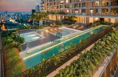 Duplex com 377,87 m², 5 suítes e 5 vagas de garagem em são paulo.