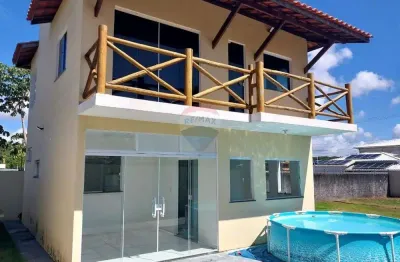Casa para locação loteamento sol nascente em barra do jacuípe