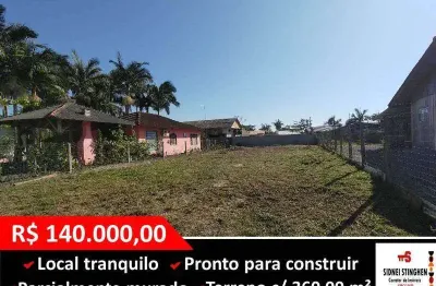 Terreno de 360 m² pronto para construir em Bal. Barra do Sul - SC.