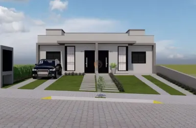 Casa geminada com 2 dormitórios, em ótima localização por r$340.000.00