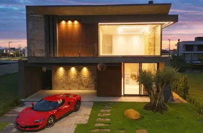 Casa de Luxo Mobiliada e Decorada em Condomínio Fechado no Litoral Gaúcho