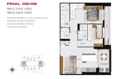 Haut Compact Life: Seu Refúgio Moderno no Setor Bueno! 2 suítes / 75.96 m²