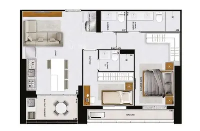 Apartamento com 2 quartos à venda na Rua T 36, Setor Bueno, Goiânia