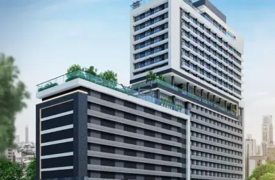 Apartamento Studio Mobiliado com 1 Banheiro, 17m² Privativos, no Centro, Curitiba-PR.