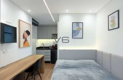 Apartamento Studio com 21,1m² privativos, no Água Verde, Curitiba-PR.