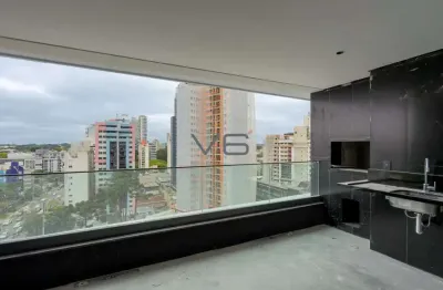 Apartamento Alto Padrão com 2 quartos, 2 suítes, 2 vagas de garagem, 121,08m² privativos, no Champagnat, Curitiba-PR.