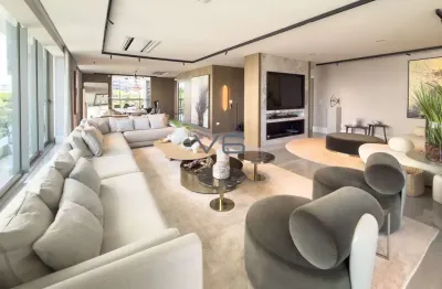 Apartamento Alto Padrão com 342m² privativos, 3 Suítes, 5 vagas de garagem, no Ecoville, Curitiba - PR.