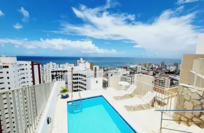 Cobertura para venda em salvador, pituba, 5 dormitórios, 3 suítes, 6 banheiros, 3 vagas